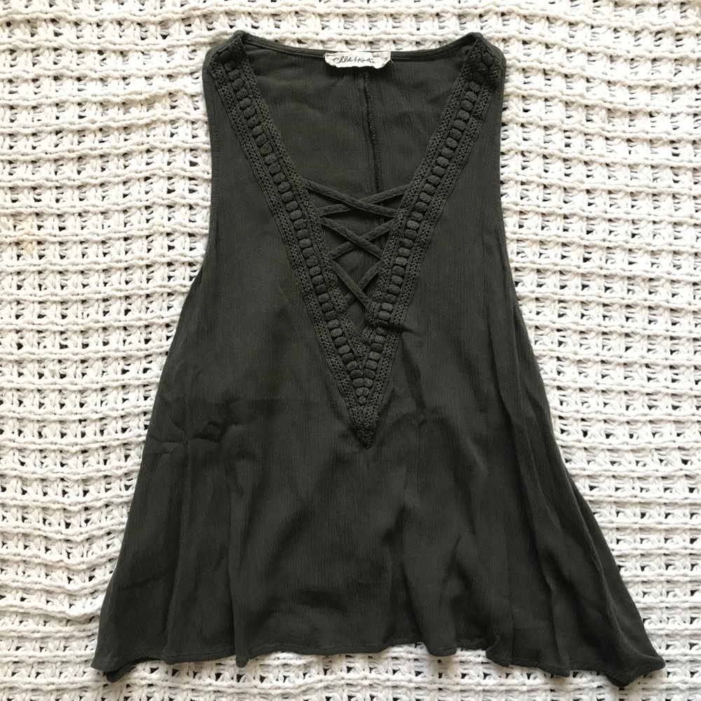 NORDSTROM • hunter green, tank top.